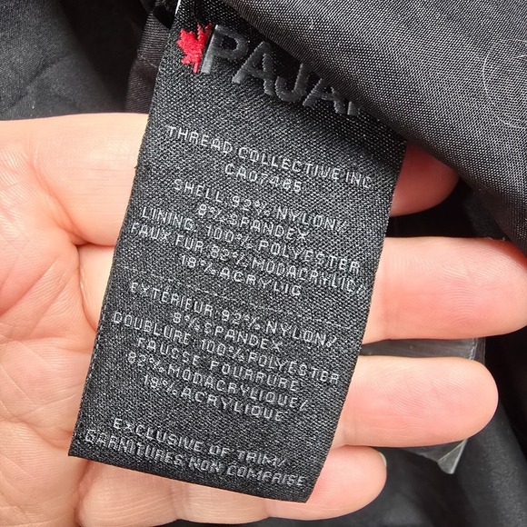 Pajar Coat Womens Large Black Amberly Down Parka Survival Outdoor Gorpcore - Picture 7 of 16